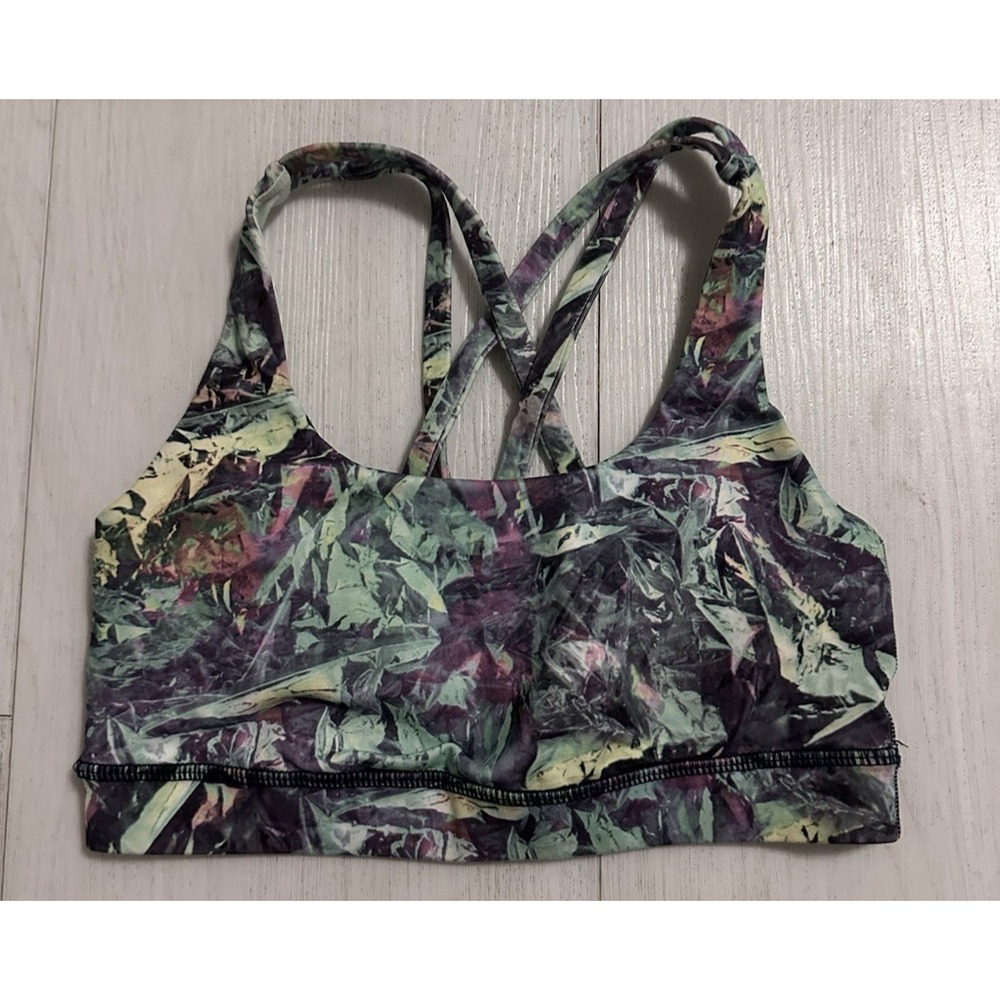 Lululemon Energy Sports Bra Sz 4 - Iridescent Multi Color C/D Cup
